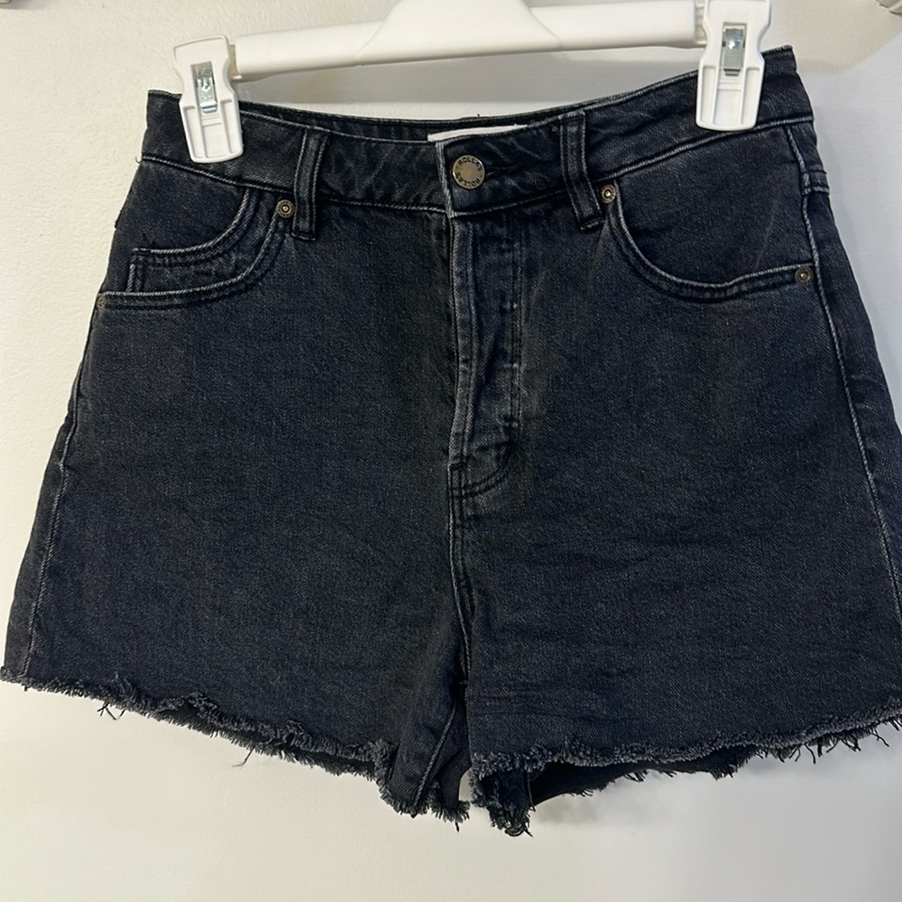 ROLLA'S High Waist Black Denim Shorts